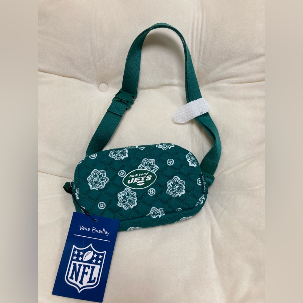 NWT VERA BRADLEY MINI BELT BAG NFL NEW YORK JETS